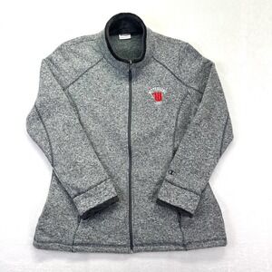 Champion Wittenberg Tigers Jacket Womens XXL Gray Sweater Fleece Full Zip Mock